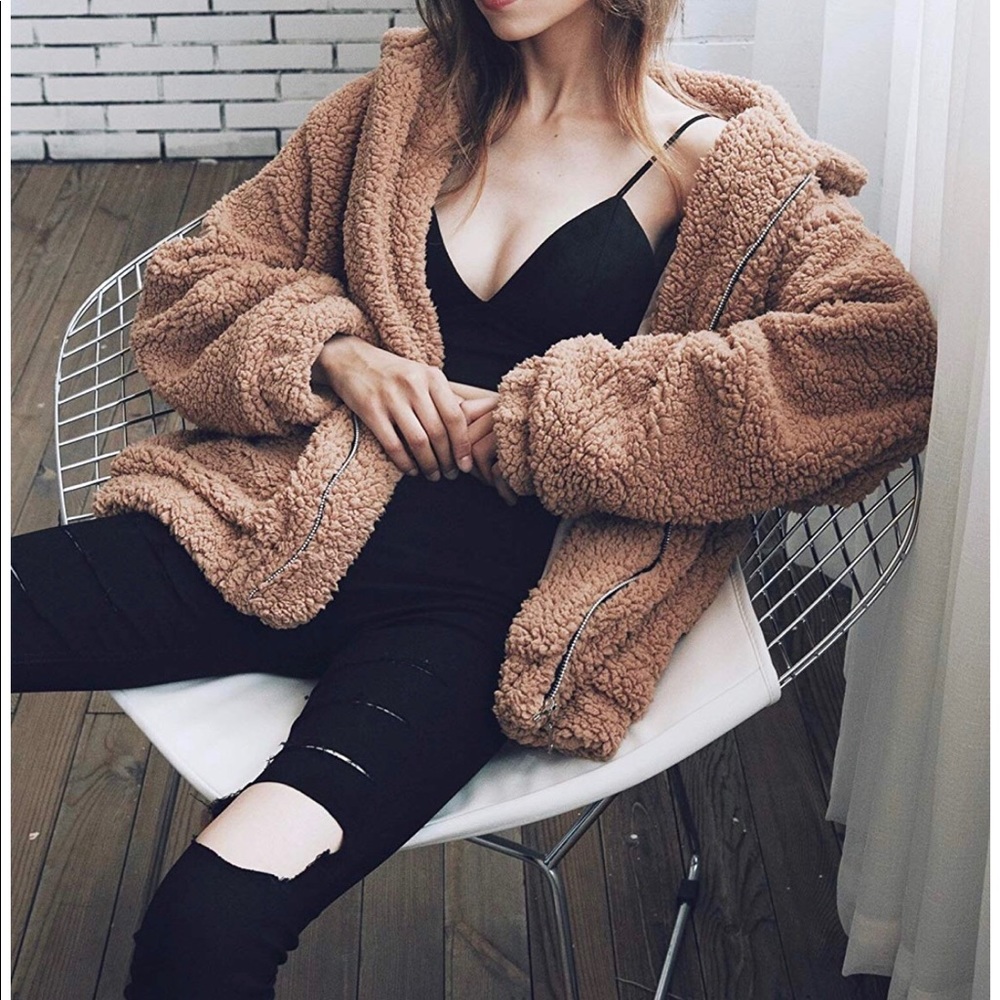 Faux fur jacket